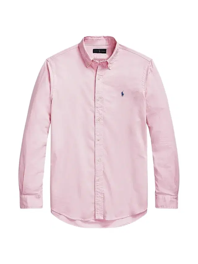 Men's Classic-Fit Garment-Dyed Oxford Shirt - Carmel Pink - Size XXL