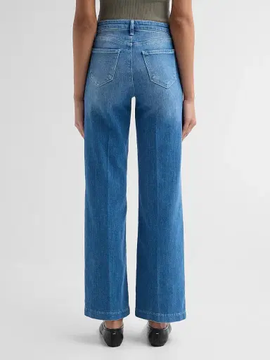 L'Agence Women's Scottie High-Rise Wide-Leg Jeans | Thumbnail 3 L'Agence Women's Scottie High-Rise Wide-Leg Jeans | Thumbnail 3