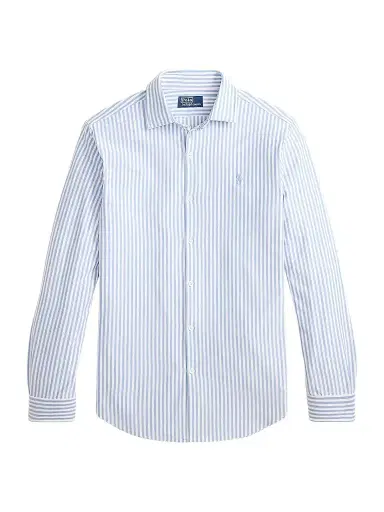 Polo Ralph Lauren Men's Classic-Fit Seersucker Oxford Shirt - Medium Blue White | Thumbnail 1 Polo Ralph Lauren Men's Classic-Fit Seersucker Oxford Shirt - Medium Blue White | Thumbnail 1