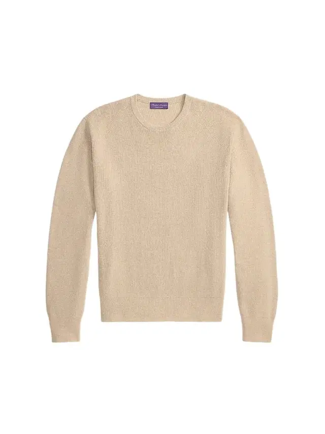 Men's Cotton-Cashmere Crewneck Sweater - Champagne Melange