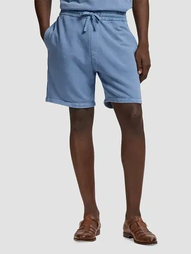 Ralph Lauren Purple Label Men's Cotton Sweat Shorts - Blue Horizon | Thumbnail 4