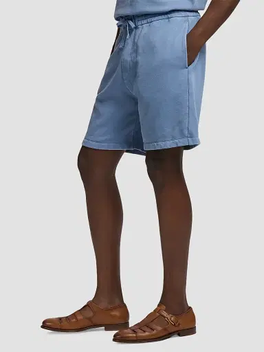Ralph Lauren Purple Label Men's Cotton Sweat Shorts - Blue Horizon | Thumbnail 6