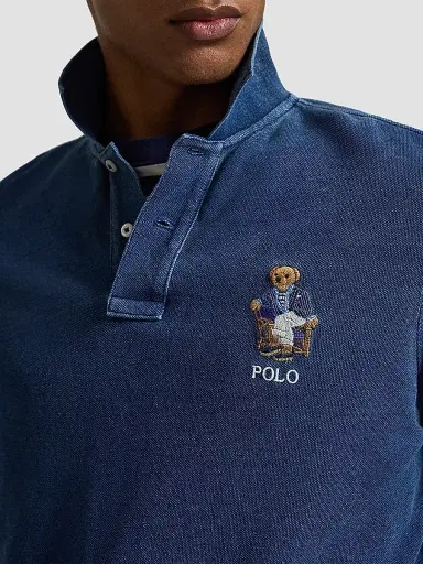 Polo Ralph Lauren Men's Classic-Fit Polo Bear Mesh Polo Shirt | Thumbnail 5 Polo Ralph Lauren Men's Classic-Fit Polo Bear Mesh Polo Shirt | Thumbnail 5