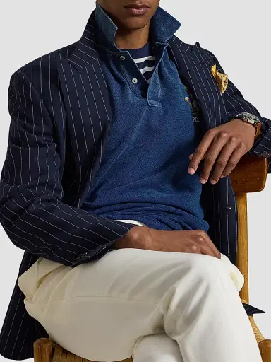 Polo Ralph Lauren Men's Classic-Fit Polo Bear Mesh Polo Shirt | Thumbnail 6 Polo Ralph Lauren Men's Classic-Fit Polo Bear Mesh Polo Shirt | Thumbnail 6