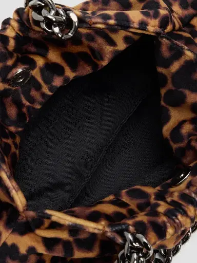 Stella McCartney Women's Falabella Mini Leopard-Print 3-Chain Shoulder Bag | Thumbnail 3 Stella McCartney Women's Falabella Mini Leopard-Print 3-Chain Shoulder Bag | Thumbnail 3