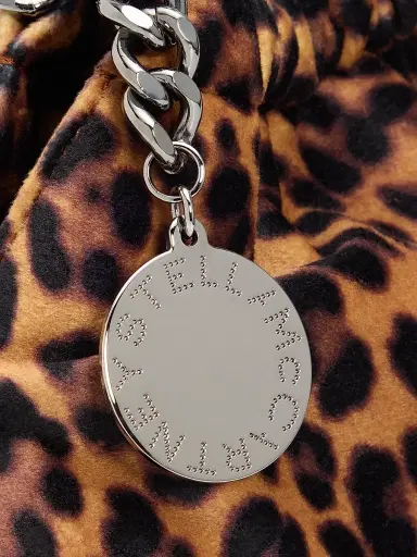 Stella McCartney Women's Falabella Mini Leopard-Print 3-Chain Shoulder Bag | Thumbnail 4 Stella McCartney Women's Falabella Mini Leopard-Print 3-Chain Shoulder Bag | Thumbnail 4