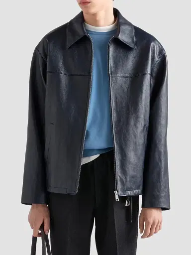 Prada Men's Nappa Leather Jacket | Thumbnail 2