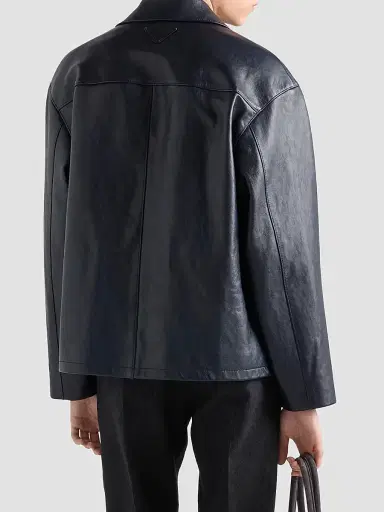 Prada Men's Nappa Leather Jacket | Thumbnail 4