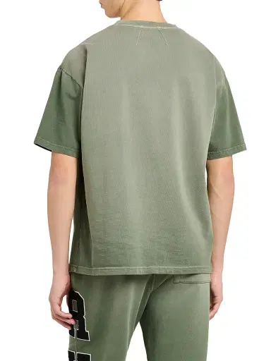 Rhude Men's Logo Pocket T-Shirt - Washed Olive Black - Size XS | Thumbnail 5