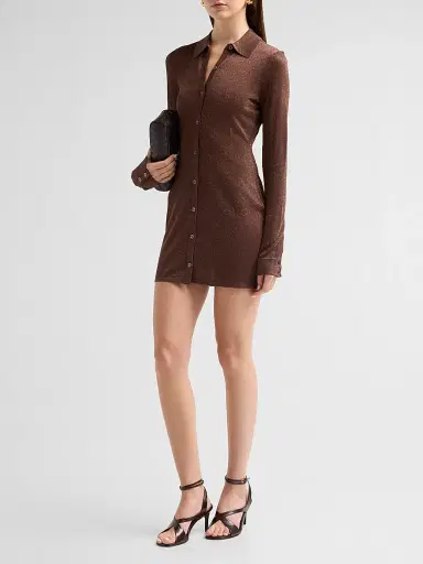 Ksubi Women's Devin Long-Sleeve Shirtdress - Stone - Size XL | Thumbnail 4 Ksubi Women's Devin Long-Sleeve Shirtdress - Stone - Size XL | Thumbnail 4