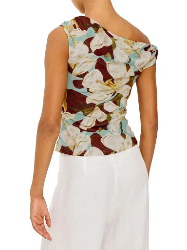RAILS Women's Orelia Floral Asymmetric Top - Plumeria - Size XS | Thumbnail 5 RAILS Women's Orelia Floral Asymmetric Top - Plumeria - Size XS | Thumbnail 5