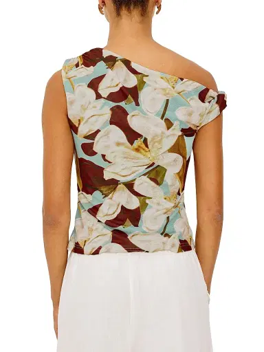 RAILS Women's Orelia Floral Asymmetric Top - Plumeria - Size XS | Thumbnail 6 RAILS Women's Orelia Floral Asymmetric Top - Plumeria - Size XS | Thumbnail 6