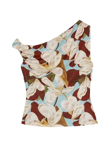 RAILS Women's Orelia Floral Asymmetric Top - Plumeria - Size XS | Thumbnail 1 RAILS Women's Orelia Floral Asymmetric Top - Plumeria - Size XS | Thumbnail 1