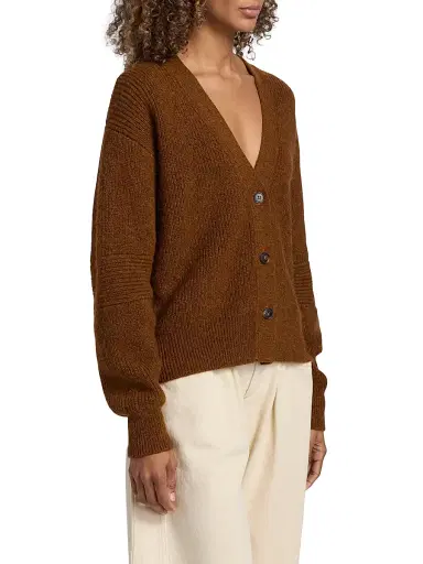 Isabel Marant Women's Thelma Alpaca Wool Cardigan - Caramel | Thumbnail 4 Isabel Marant Women's Thelma Alpaca Wool Cardigan - Caramel | Thumbnail 4