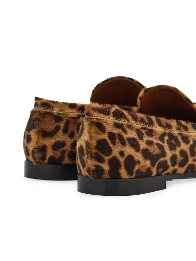 FERRAGAMO Women's Soldy Leopard-Print Calf Hair Leather Loafers - Leopard | Thumbnail 7 FERRAGAMO Women's Soldy Leopard-Print Calf Hair Leather Loafers - Leopard | Thumbnail 7