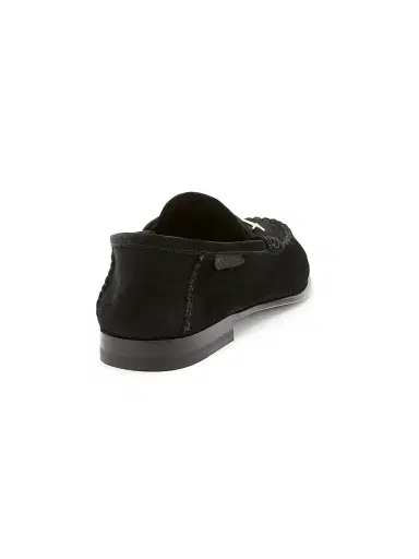 TOM FORD Women's Moc-Toe Suede Bit Loafers - Black | Thumbnail 3 TOM FORD Women's Moc-Toe Suede Bit Loafers - Black | Thumbnail 3