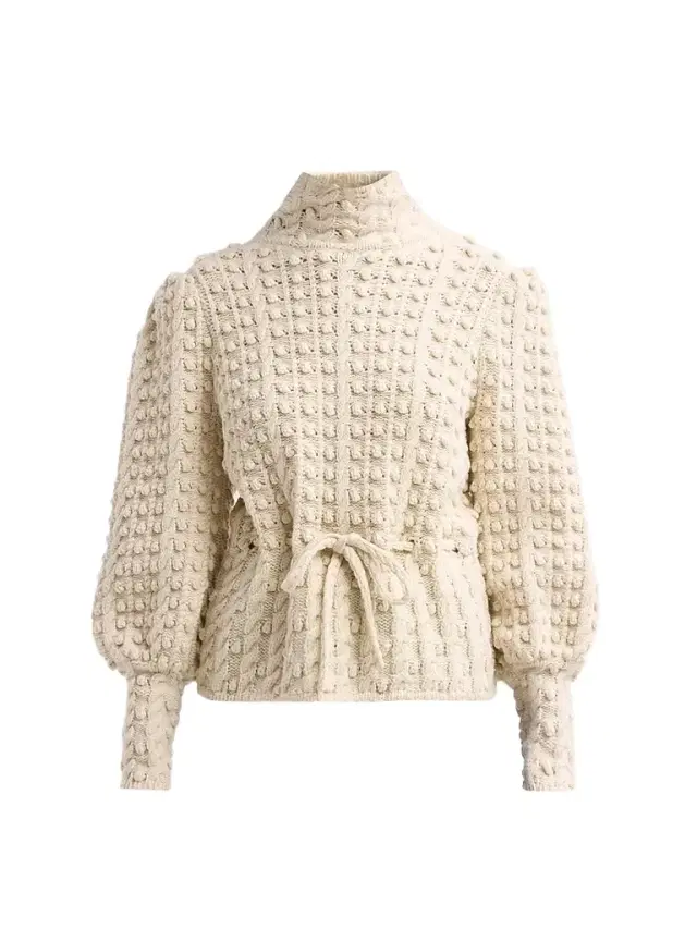 Zimmermann Women's Valiant Wool Bauble Sweater - Cream