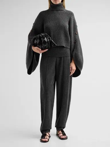 Zimmermann Women's Valiant Buttoned Wool Sweater | Thumbnail 2