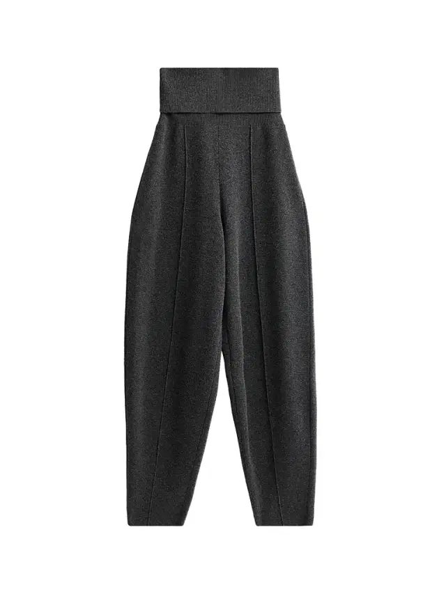 Zimmermann Women's Valiant Knit Barrel-Leg Pants - Graphite