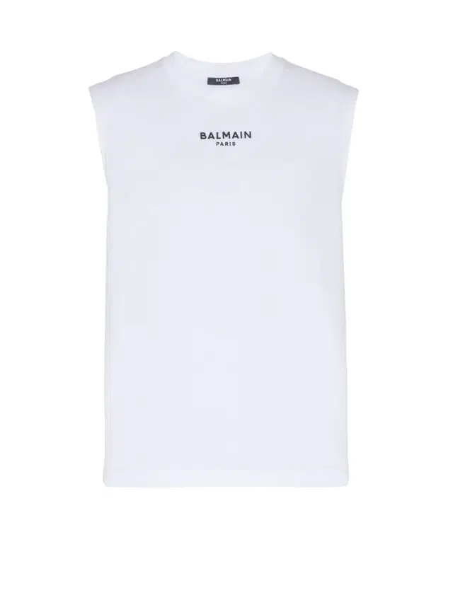 Balmain Embroidered  Paris tank top