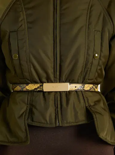 Balmain belt in python-effect leather | Thumbnail 2