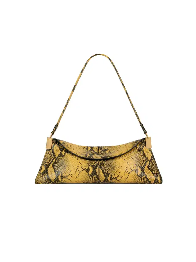 Balmain 64-83 small bag in python-effect leather