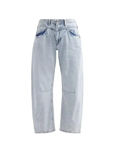 Le Jean Women's Selena Cuffed Crop Jeans - Indigo Bloom - Size 31 | Thumbnail 1 Le Jean Women's Selena Cuffed Crop Jeans - Indigo Bloom - Size 31 | Thumbnail 1
