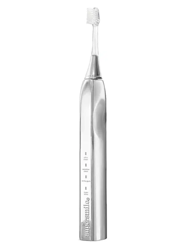 supersmile Zina45 Sonic Pulse Toothbrush - Chrome Silver