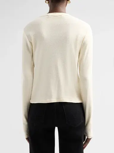 Mother Women's The Itty Bitty Long-Sleeve Crop T-Shirt | Thumbnail 3 Mother Women's The Itty Bitty Long-Sleeve Crop T-Shirt | Thumbnail 3