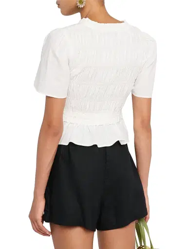 RAILS Women's Jenner Linen Drawstring Shorts - Black - Size XL | Thumbnail 4