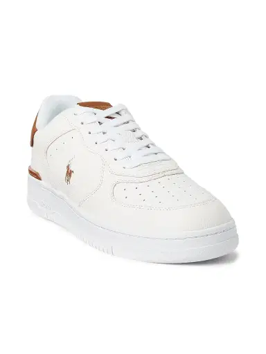 Polo Ralph Lauren Men's Masters Court Leather Sneakers - Deckwash White | Thumbnail 2