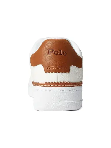 Polo Ralph Lauren Men's Masters Court Leather Sneakers - Deckwash White | Thumbnail 3