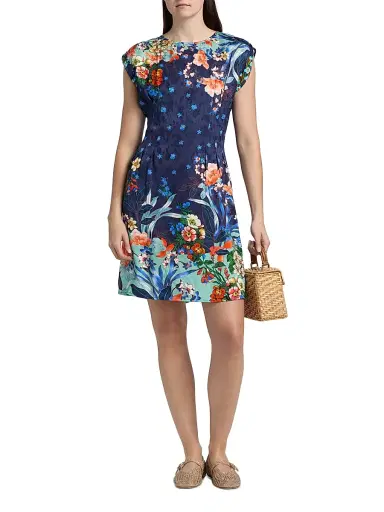 Johnny Was Women's Carice Printed Jacquard Minidress - Tejas - Size XXL | Thumbnail 2