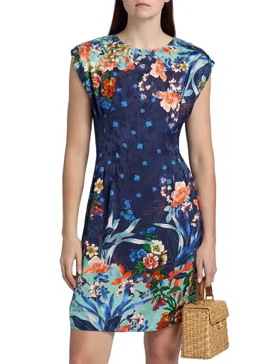 Johnny Was Women's Carice Printed Jacquard Minidress - Tejas - Size XXL | Thumbnail 3