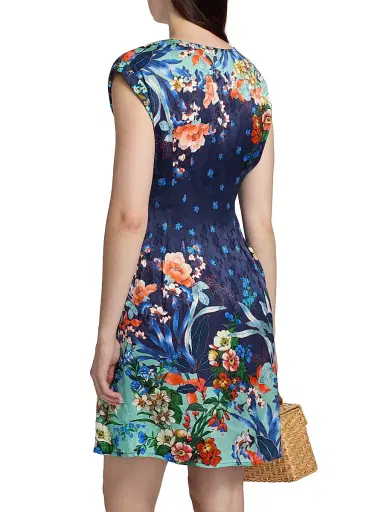 Johnny Was Women's Carice Printed Jacquard Minidress - Tejas - Size XXL | Thumbnail 5
