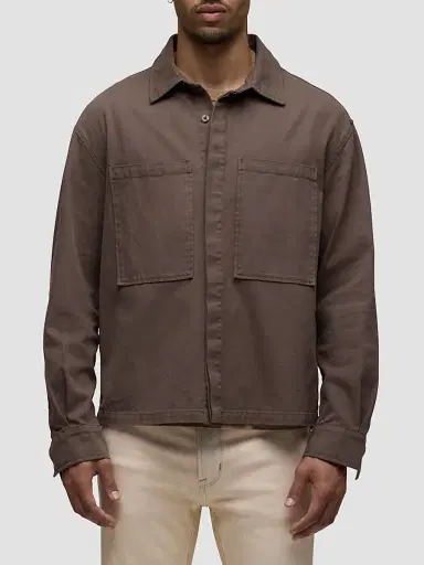 Hudson Jeans Men's Canteen Denim Overshirt | Thumbnail 4 Hudson Jeans Men's Canteen Denim Overshirt | Thumbnail 4