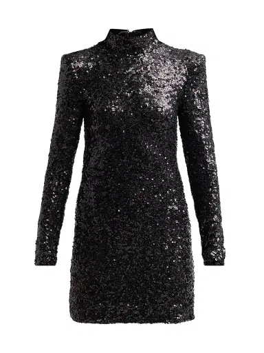 Ramy Brook Women's Glory Sequined Mini Dress - Black Sequin - Size 14 | Thumbnail 1 Ramy Brook Women's Glory Sequined Mini Dress - Black Sequin - Size 14 | Thumbnail 1