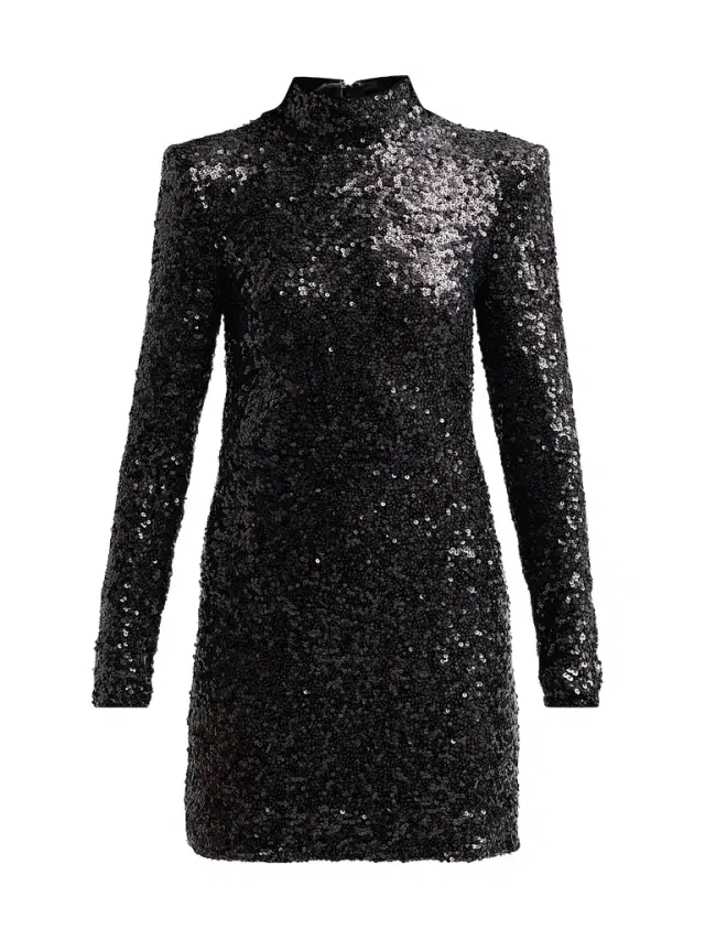 Ramy Brook Women's Glory Sequined Mini Dress - Black Sequin