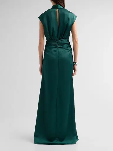 Ramy Brook Women's Catrin Waterfall Hi-Low Gown - Deep Emerald | Thumbnail 3 Ramy Brook Women's Catrin Waterfall Hi-Low Gown - Deep Emerald | Thumbnail 3