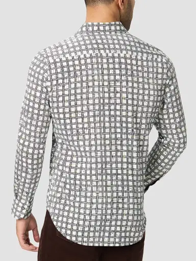 Robert Graham Men's Sanger Grid Check Stretch-Cotton Shirt - Size XXL | Thumbnail 3