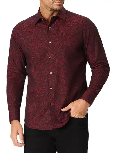 Robert Graham Men's Hudson Paisley Stretch Cotton Shirt | Thumbnail 1 Robert Graham Men's Hudson Paisley Stretch Cotton Shirt | Thumbnail 1