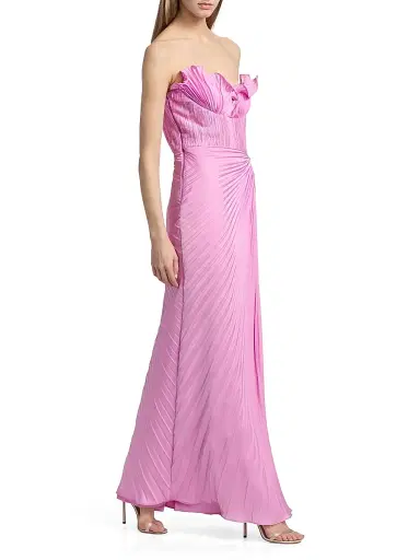 Amur Women's Kaylani Pleated Gown - Pink Horizon - Size 12 | Thumbnail 2 Amur Women's Kaylani Pleated Gown - Pink Horizon - Size 12 | Thumbnail 2
