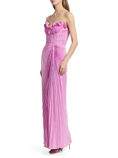 Amur Women's Kaylani Pleated Gown - Pink Horizon - Size 12 | Thumbnail 4 Amur Women's Kaylani Pleated Gown - Pink Horizon - Size 12 | Thumbnail 4