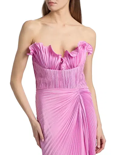 Amur Women's Kaylani Pleated Gown - Pink Horizon - Size 12 | Thumbnail 6 Amur Women's Kaylani Pleated Gown - Pink Horizon - Size 12 | Thumbnail 6