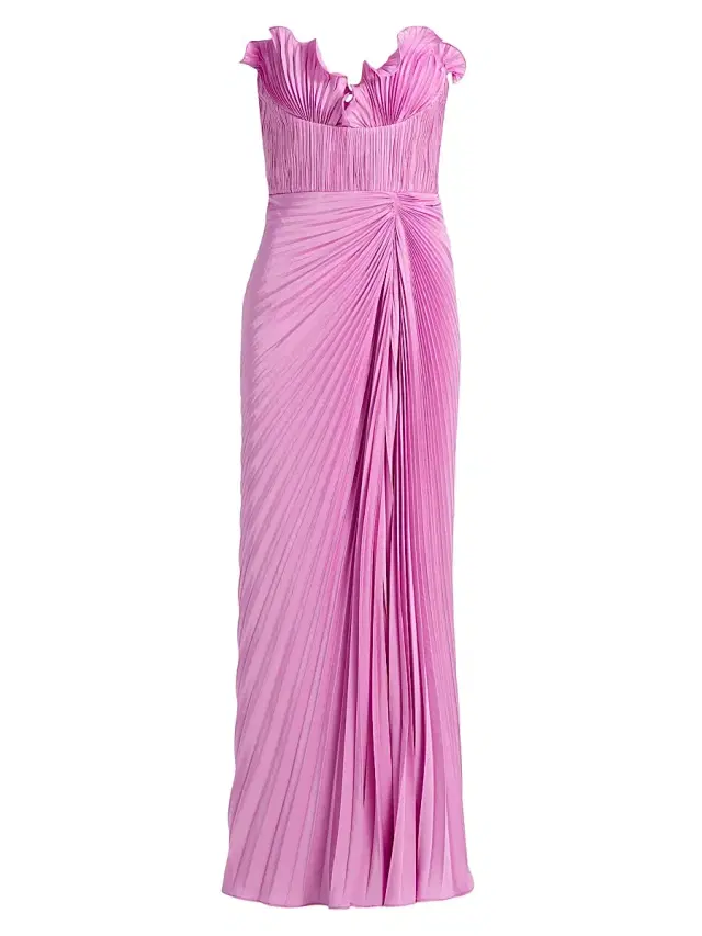 Women's Kaylani Pleated Gown - Pink Horizon