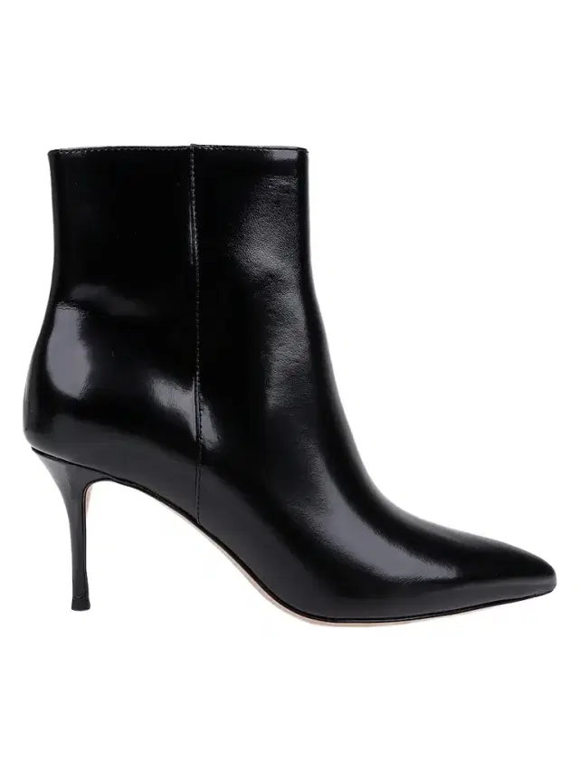 L'AGENCE Women's Houston 75MM Leather Stiletto Booties - Black Leather