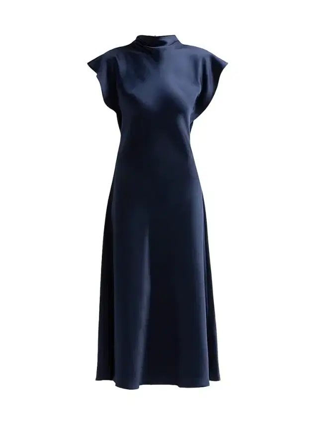Tanya Taylor Women's Adrien Satin Flutter-Sleeve Midi Dress - Anthracite