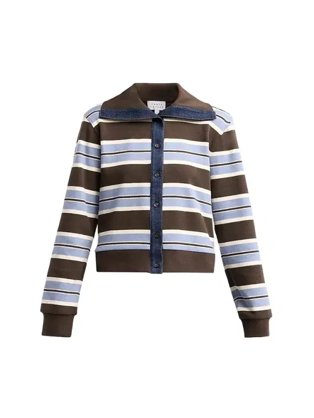 Tanya Taylor Women's Bronwyn Striped Stretch-Cotton Jacket - Dark Fig Winter