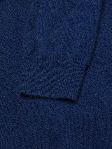 Majestic Filatures Women's Cashmere Crewneck Sweater - Blue | Thumbnail 6 Majestic Filatures Women's Cashmere Crewneck Sweater - Blue | Thumbnail 6