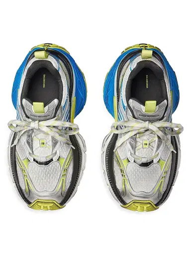 Balenciaga Men's 10XL Sneakers - White Neon Yellow Blue | Thumbnail 6 Balenciaga Men's 10XL Sneakers - White Neon Yellow Blue | Thumbnail 6